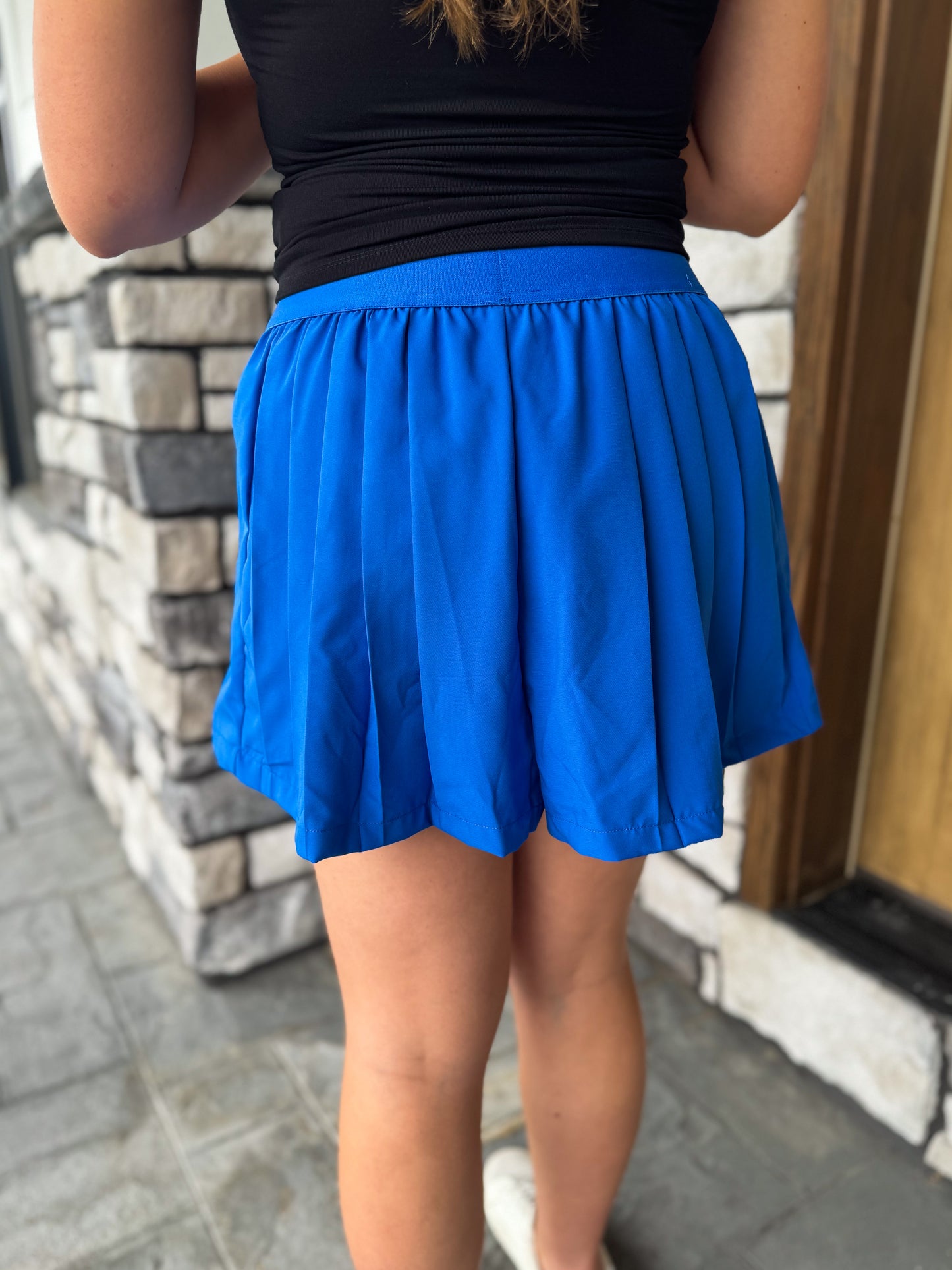 Abby Royal Blue Flow Athletic Shorts