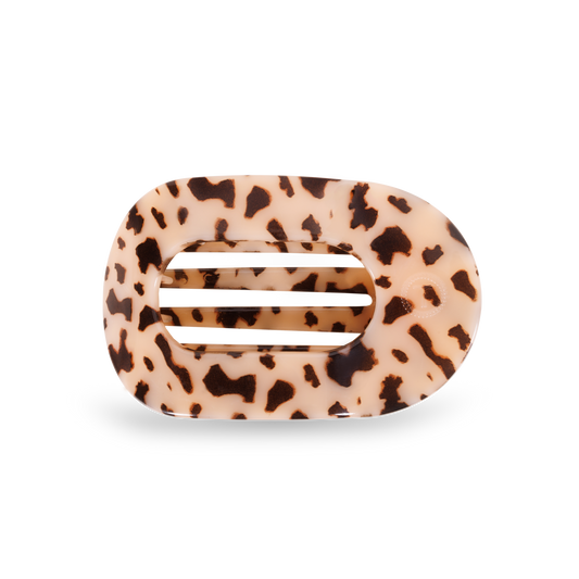 Blonde Tortoise| Medium | Round Flat Hair Clip