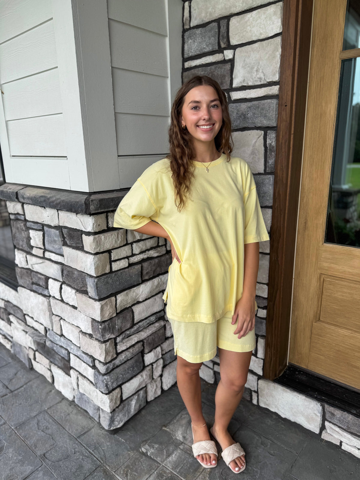 Summer Yellow Glow Coastal Drift Pima Cotton Set