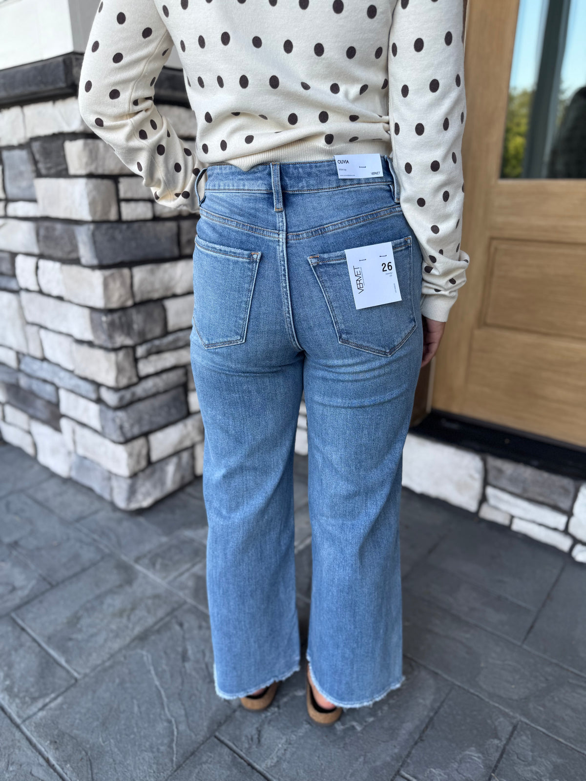 Super High Rise Cropped Wide Leg Jeans