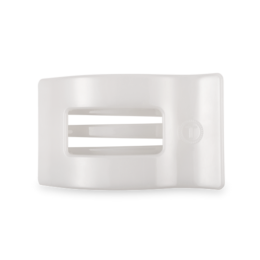 Coconut White | Medium | Flat Rectangle Hair Clip