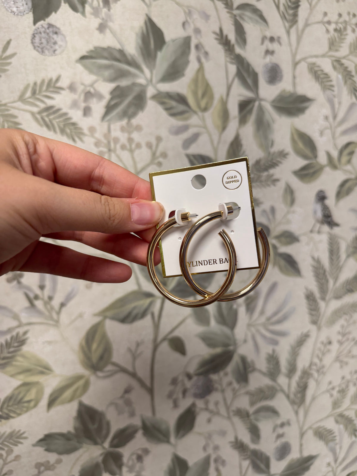Large Rounded Gold Hoop Earrings