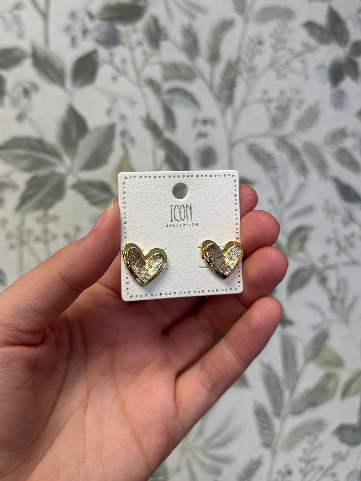 Small Gold Heart Earrings
