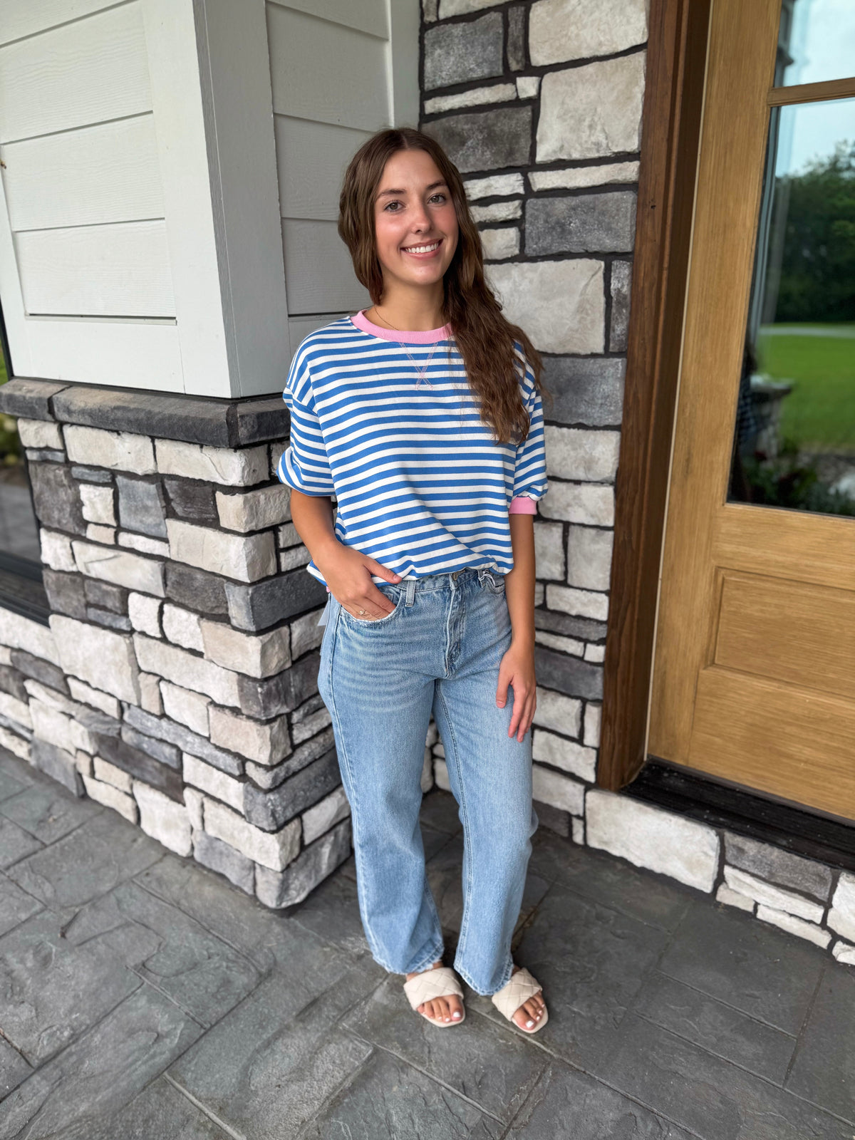 90's Super High Rise Ankle Slim Wide Jeans