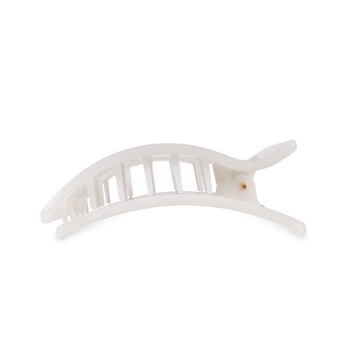 Coconut White | Medium | Flat Rectangle Hair Clip