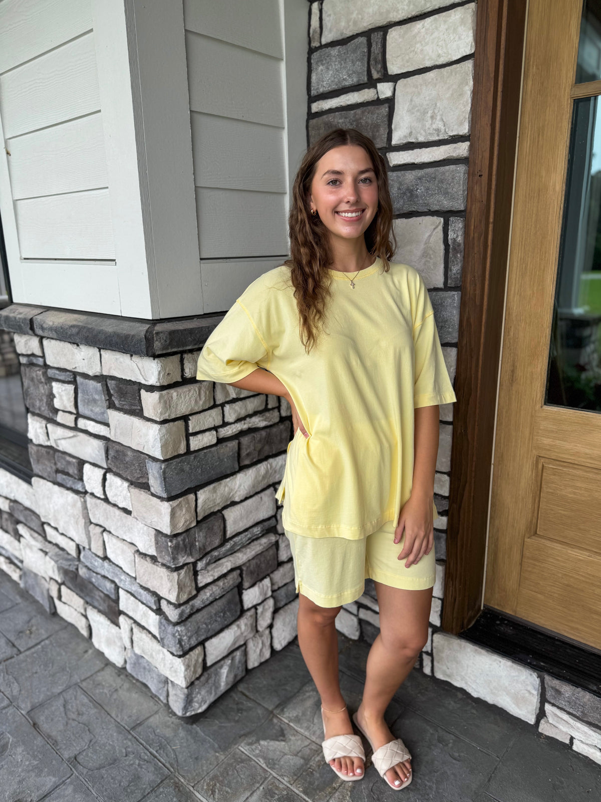 Summer Yellow Glow Coastal Drift Pima Cotton Set