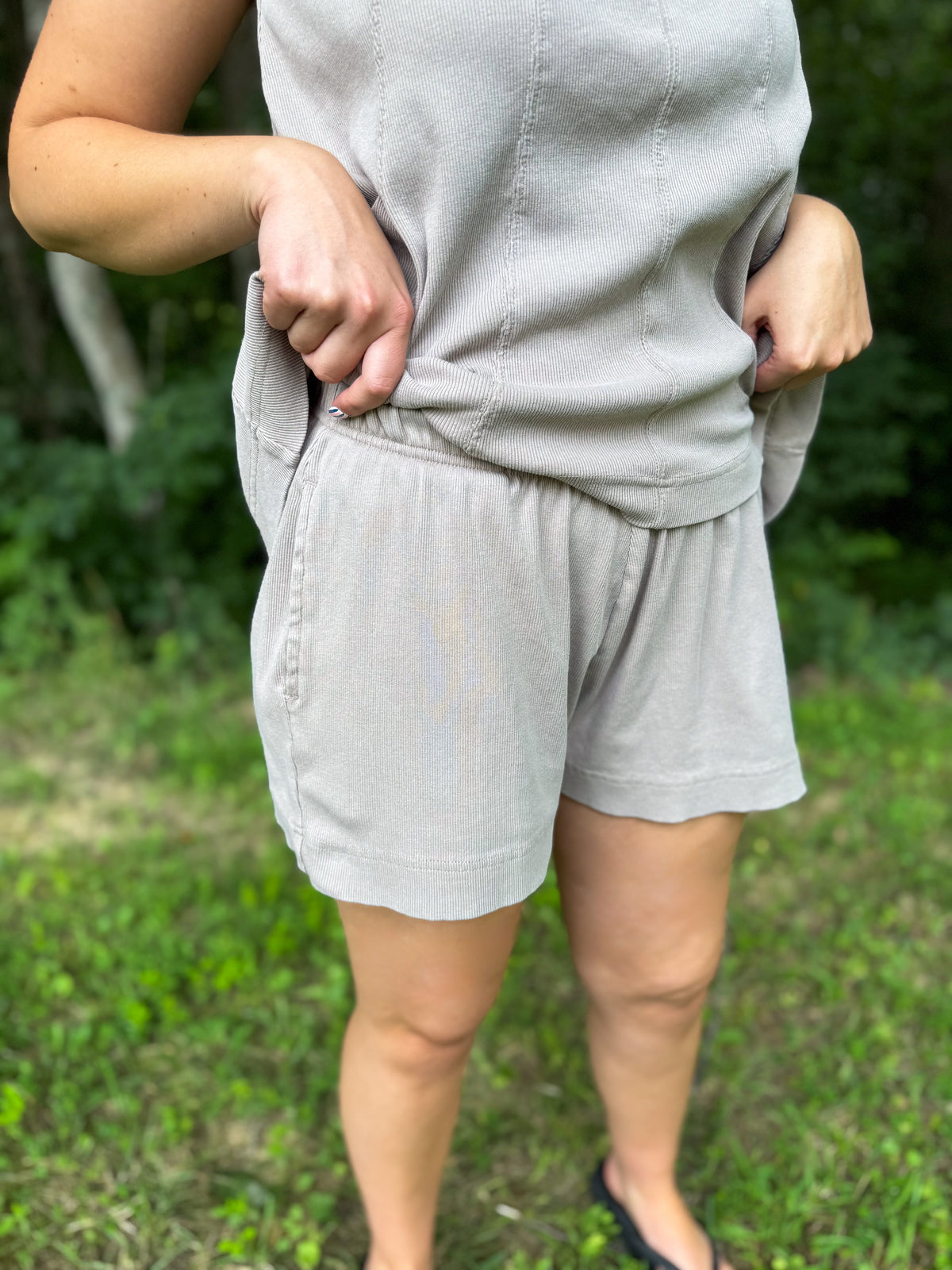 Olivia Taupe Dreamer Tank Set