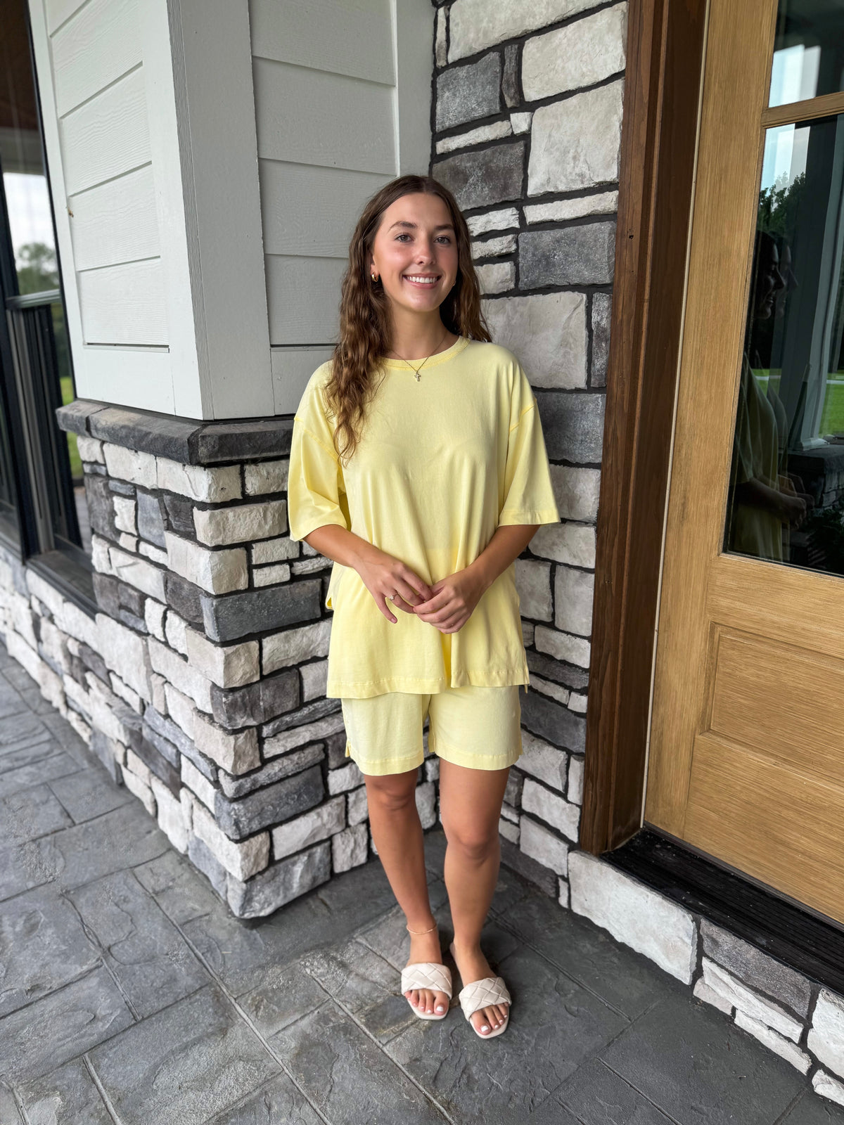 Summer Yellow Glow Coastal Drift Pima Cotton Set
