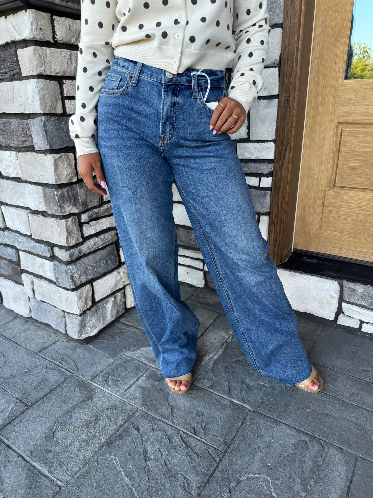 High Rise Wide Leg Jeans