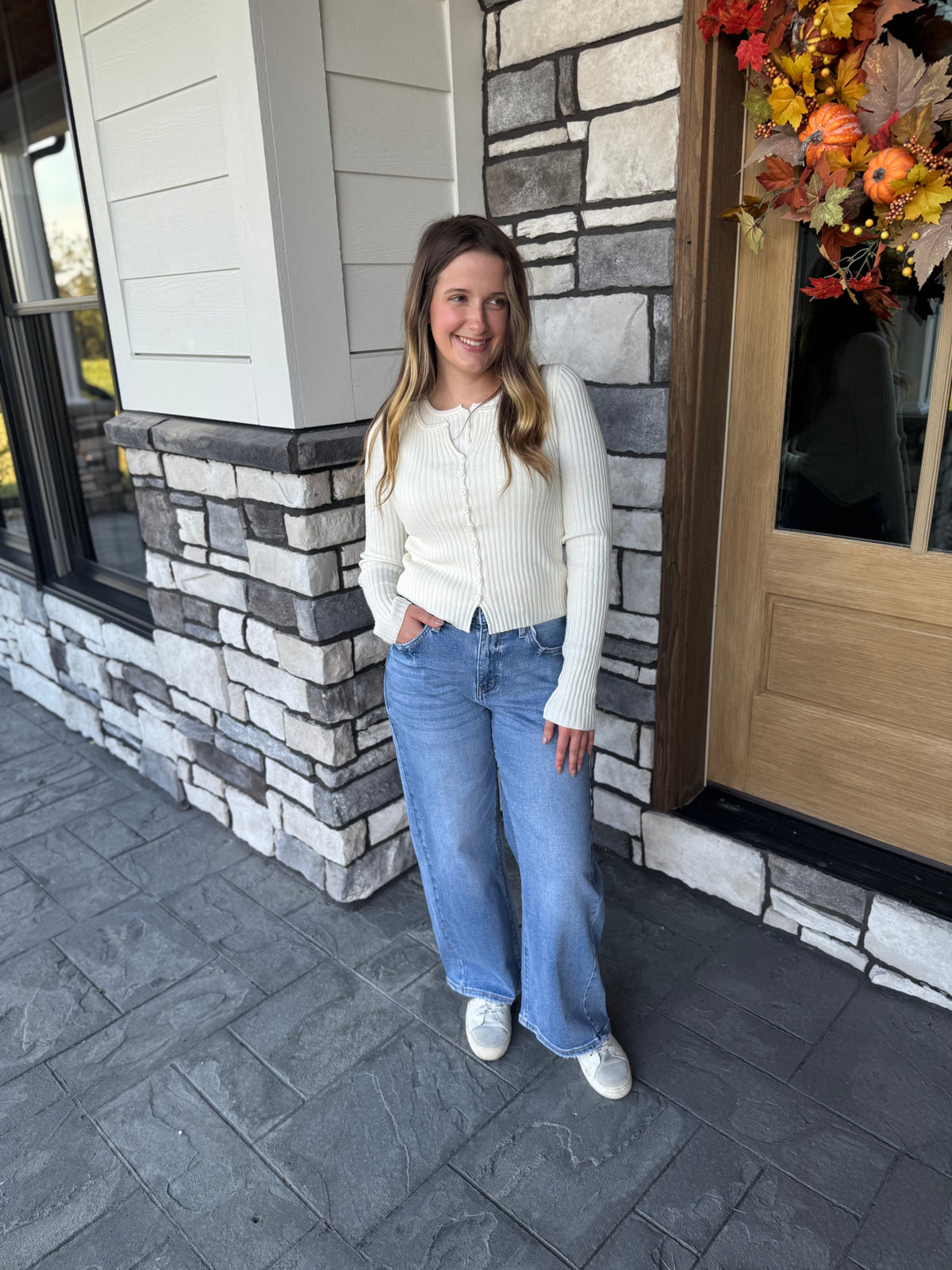 High Rise Baggy Wide Leg Jeans