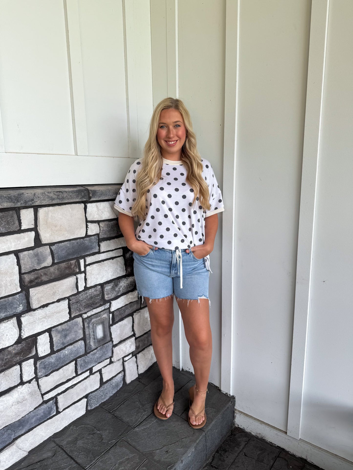 Super High Rise Drawstring Midi Shorts