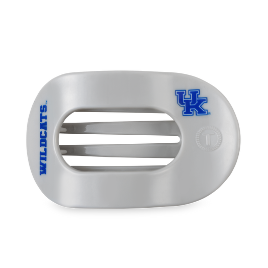 Go Big Blue! Large Flat Round Hair Clip