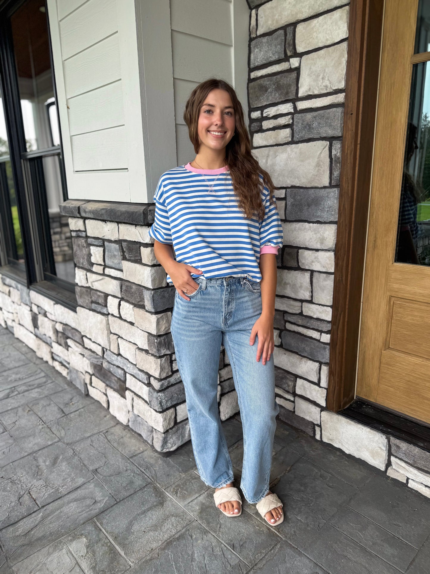90's Super High Rise Ankle Slim Wide Jeans