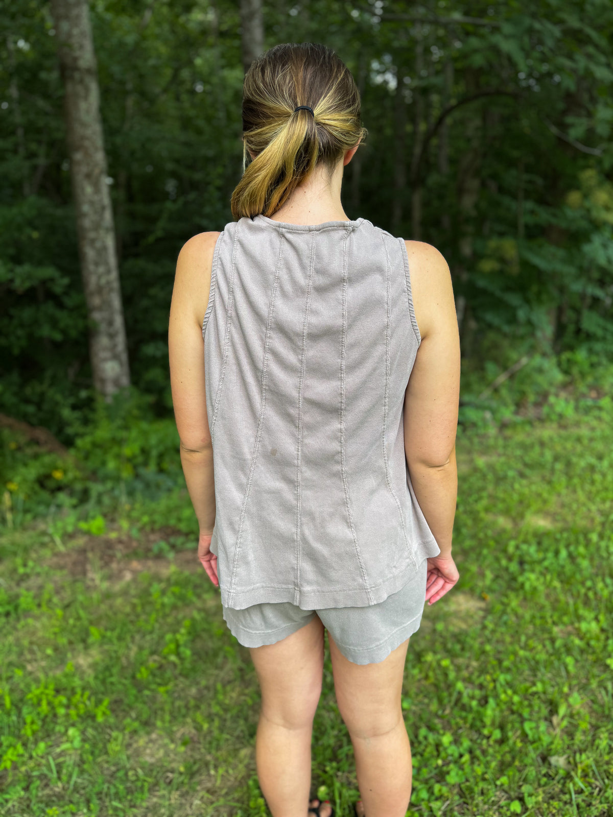 Olivia Taupe Dreamer Tank Set