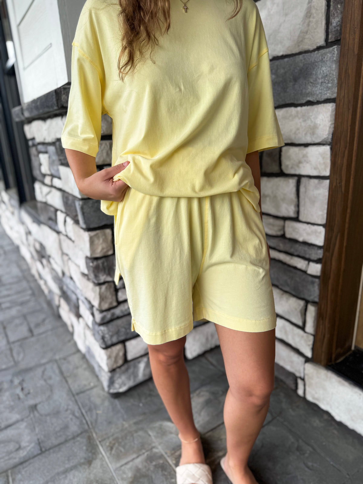 Summer Yellow Glow Coastal Drift Pima Cotton Set