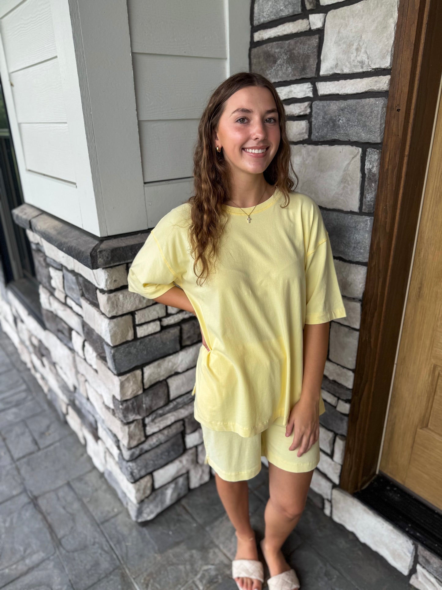 Summer Yellow Glow Coastal Drift Pima Cotton Set