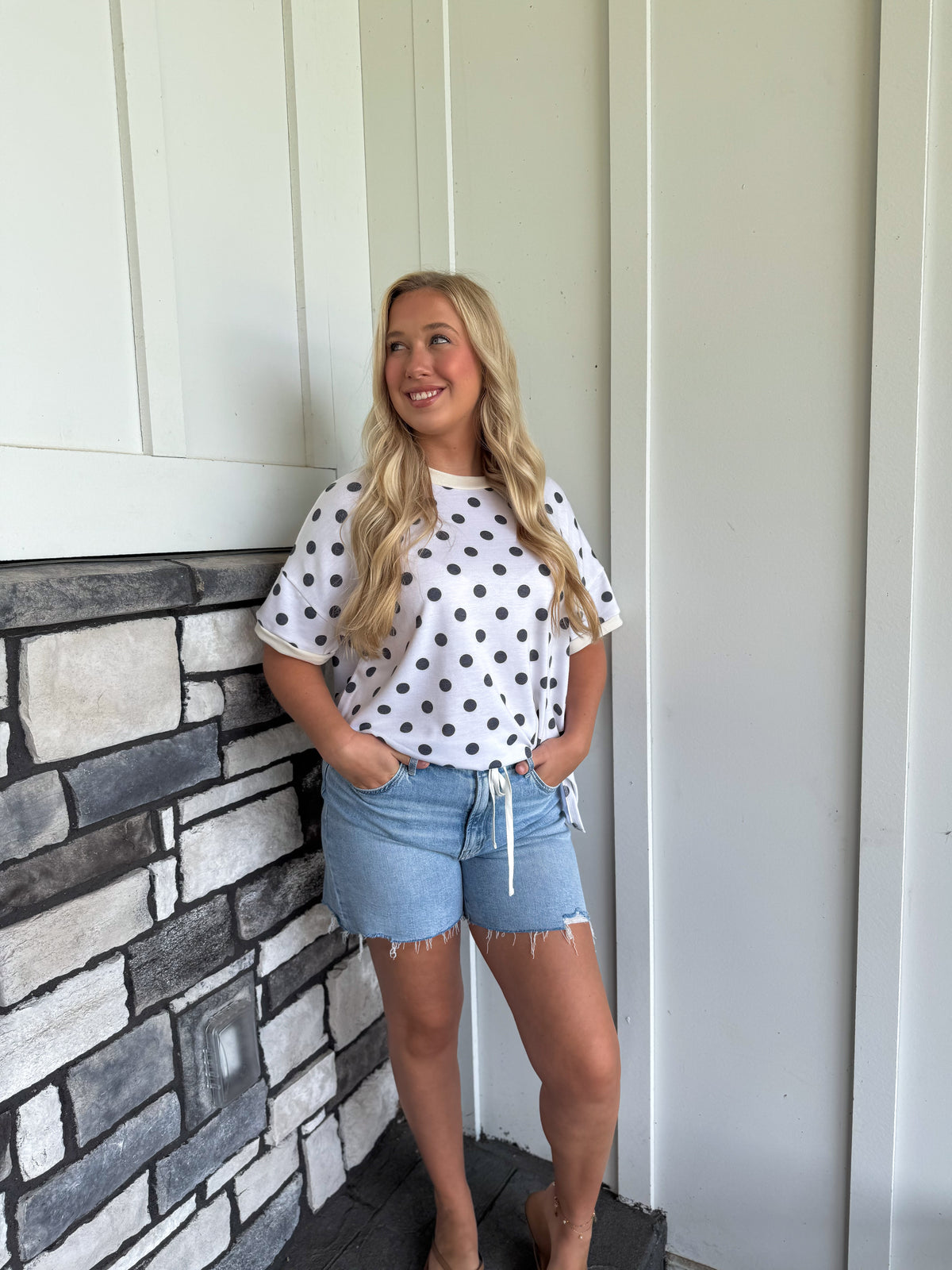 Super High Rise Drawstring Midi Shorts