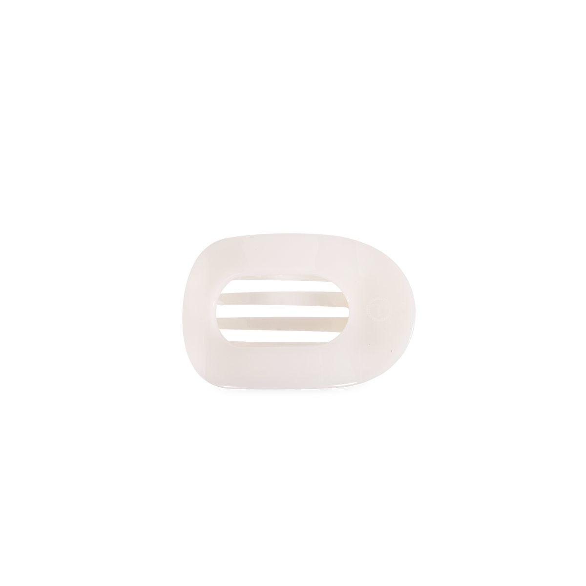 Coconut White | Tiny | Flat Round Hair Clip
