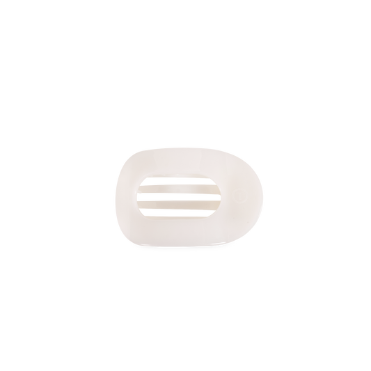 Coconut White | Tiny | Flat Round Hair Clip