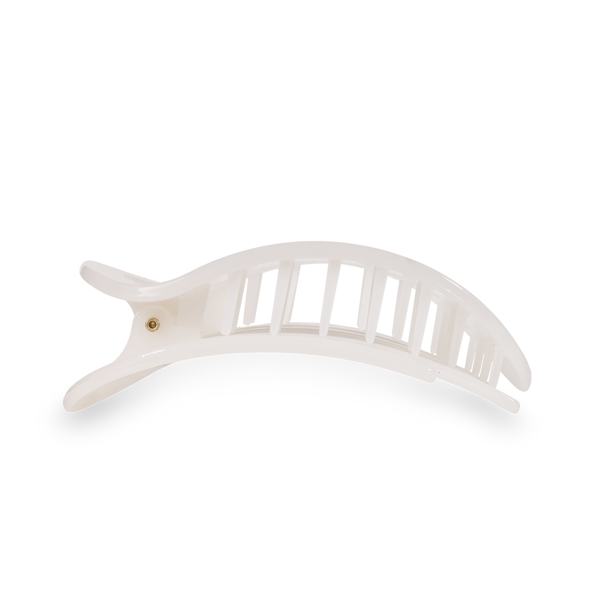 Coconut White | Large | Round Flat Hair Clip