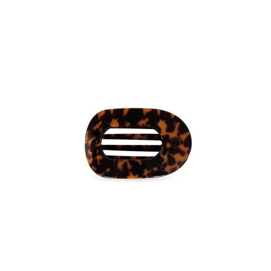 Tortoise | Tiny | Flat Round Hair Clip