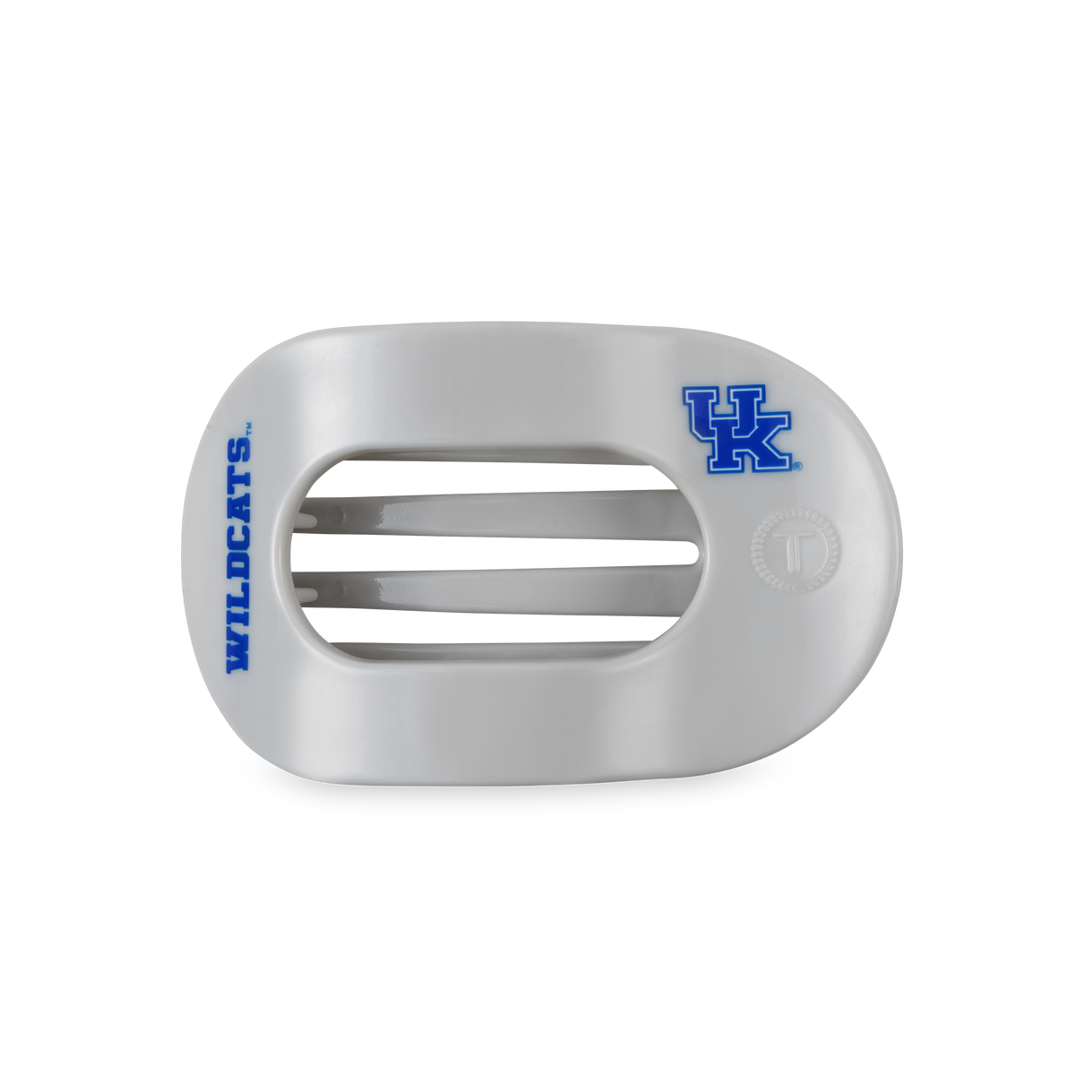 Go Big Blue! Medium Flat Round Hair Clip
