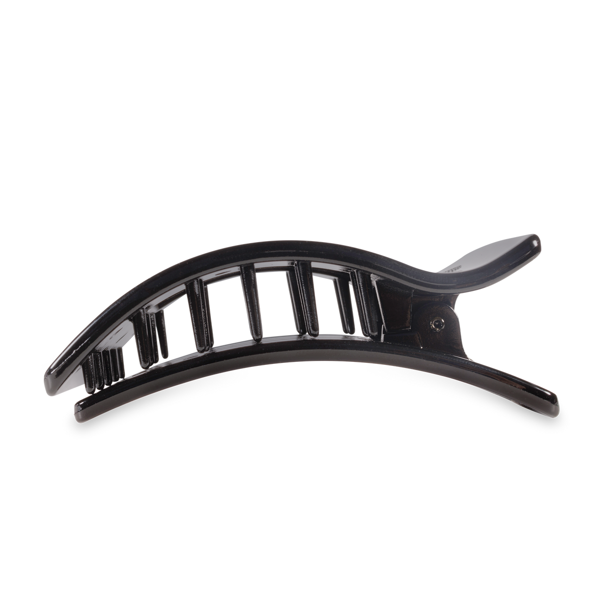 Jet Black | Large | Flat Rectangle Hair Clip