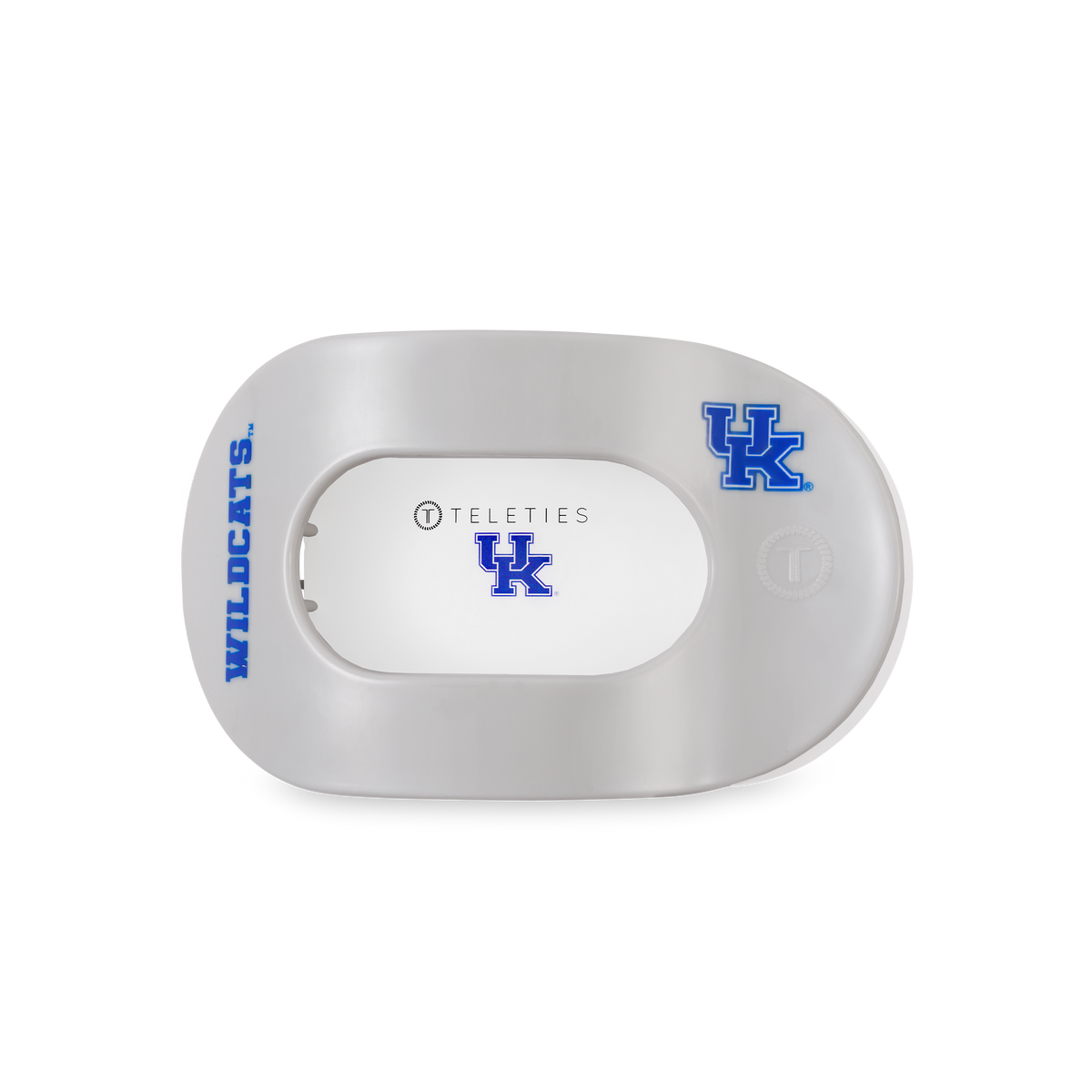 Go Big Blue! Medium Flat Round Hair Clip